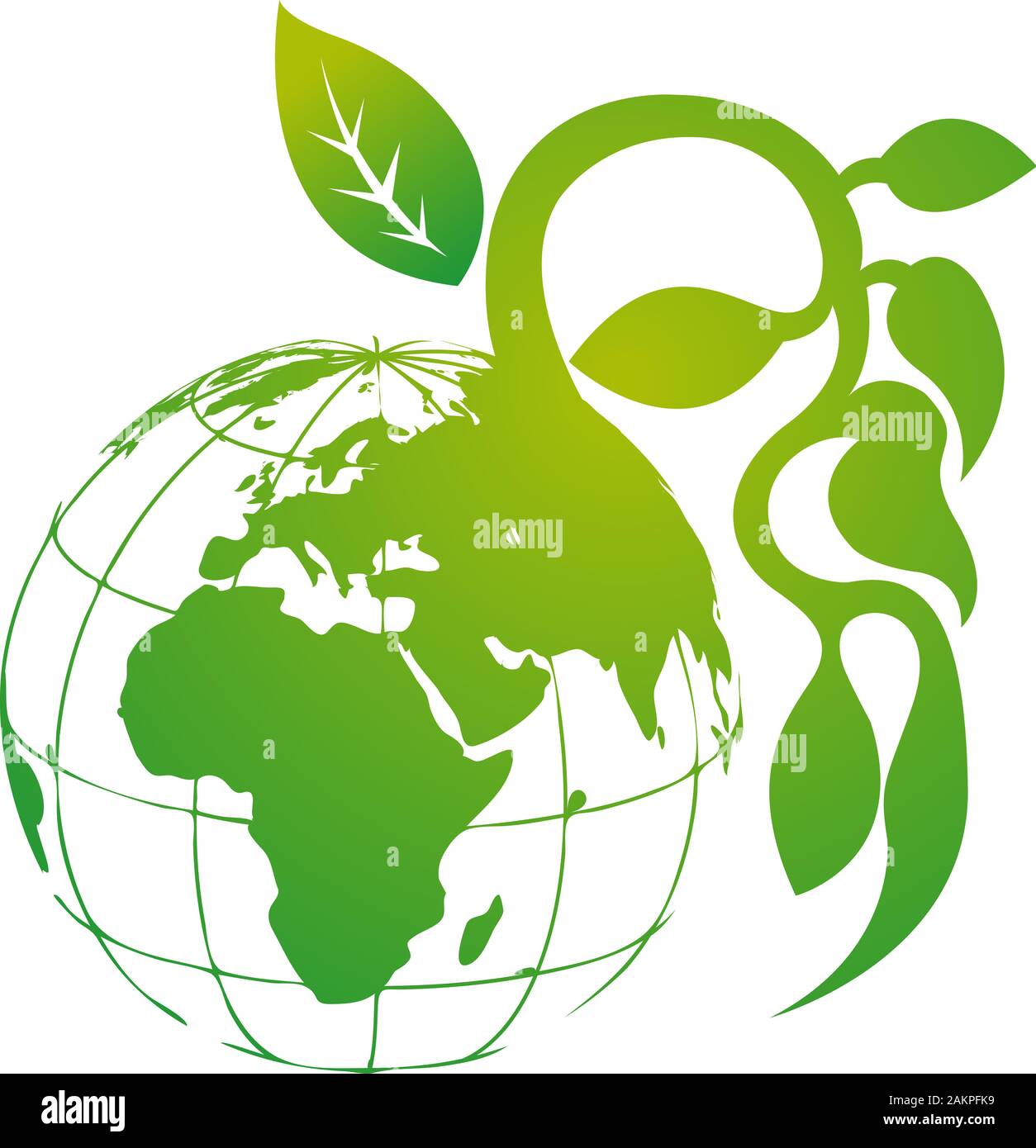 Logo ECO World Banque D'Images