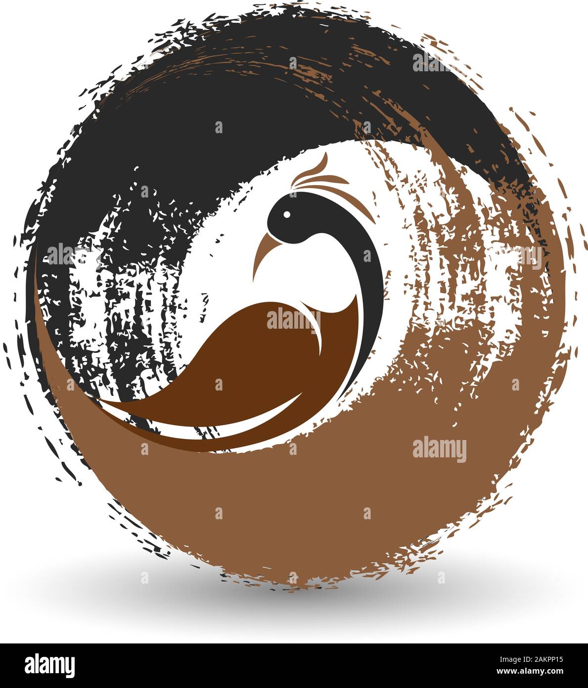 logo paon élégant Banque D'Images