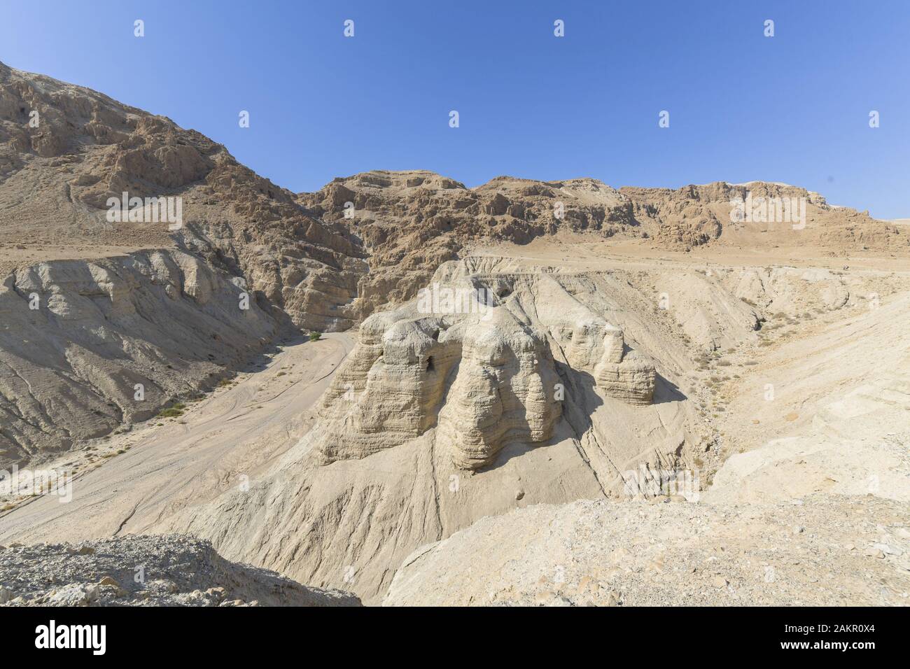 Der Höhlen Ausgrabungsstätte Qumran, Israël Banque D'Images