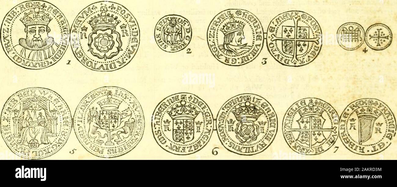 L'histoire de l'Angleterre : écrit en français . carats apaiser, a été inventé en trente livres bv Tale de 1 ?c'est dans trente pays au 201. un morceau, ou fixty Half-Sovereigns à 101. un morceau, ou cent vingt couronnes à ; 1. une pièce, ou deux hundredand Half-Crowns 40 : Et le roi avait deux carats d'or fin de pièces de monnaie, qui ont permis de lui cinquante shilling. Wis argent inventé par le fameIndenture, de fix onces amende et fix onces Apaiser, en quarante huit shillings par conte. Il a été inventé en Half-Groats Teftoons, gruaux, demi-Pence pence, et dans le 37ème Farthings. De ce règne, la livre wei Banque D'Images