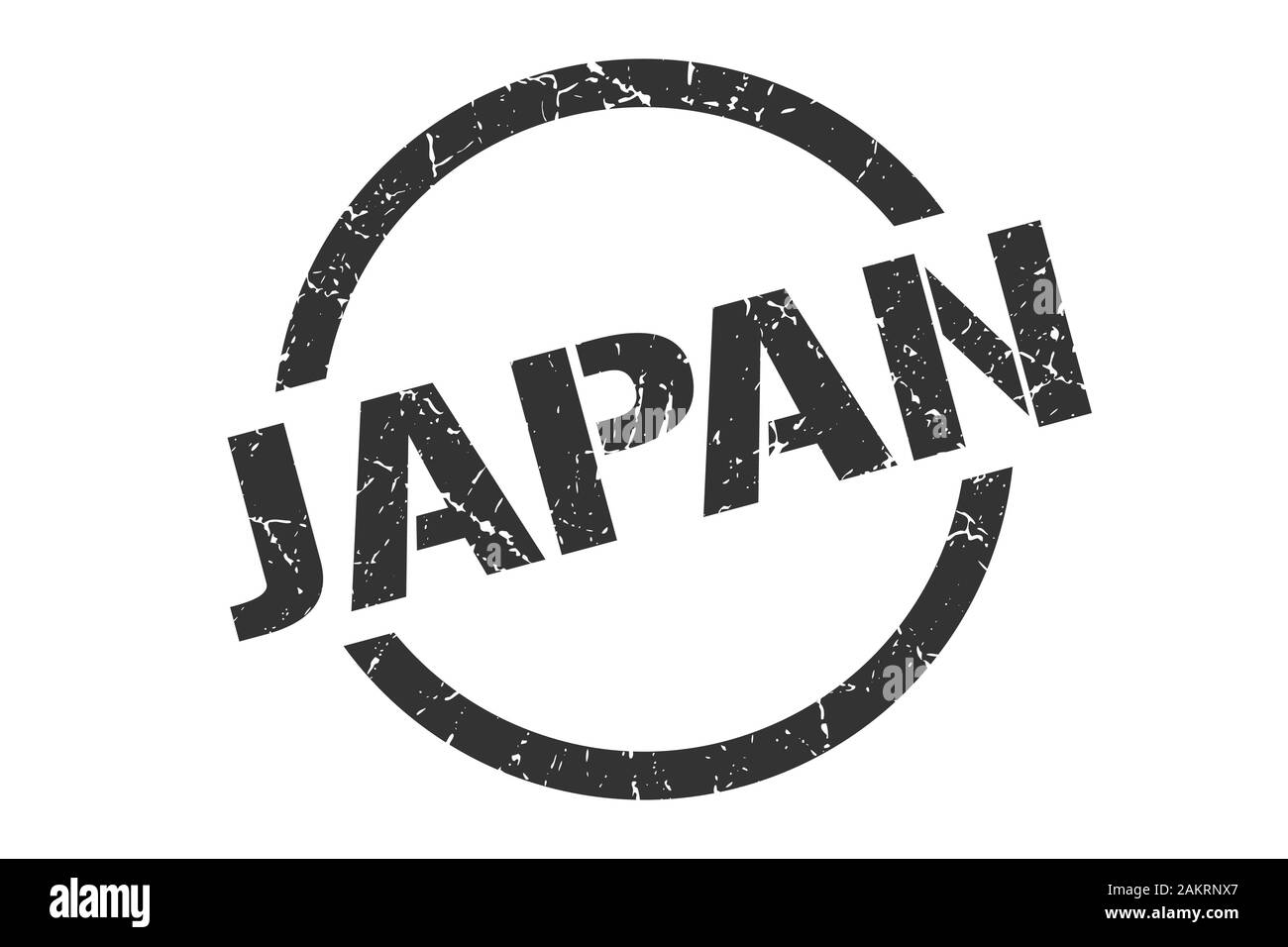 Le Japon stamp. Le Japon signe isolé ronde grunge Illustration de Vecteur