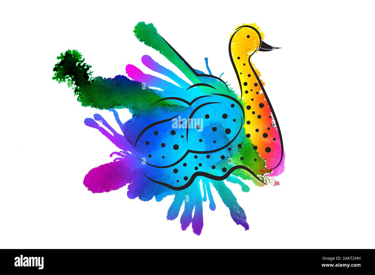 oiseau stylisé Banque D'Images