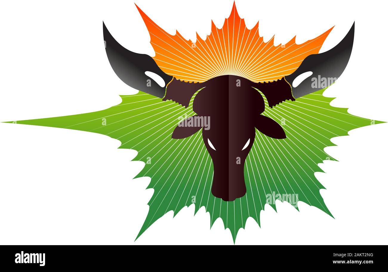 Logo Indian Cow Banque D'Images