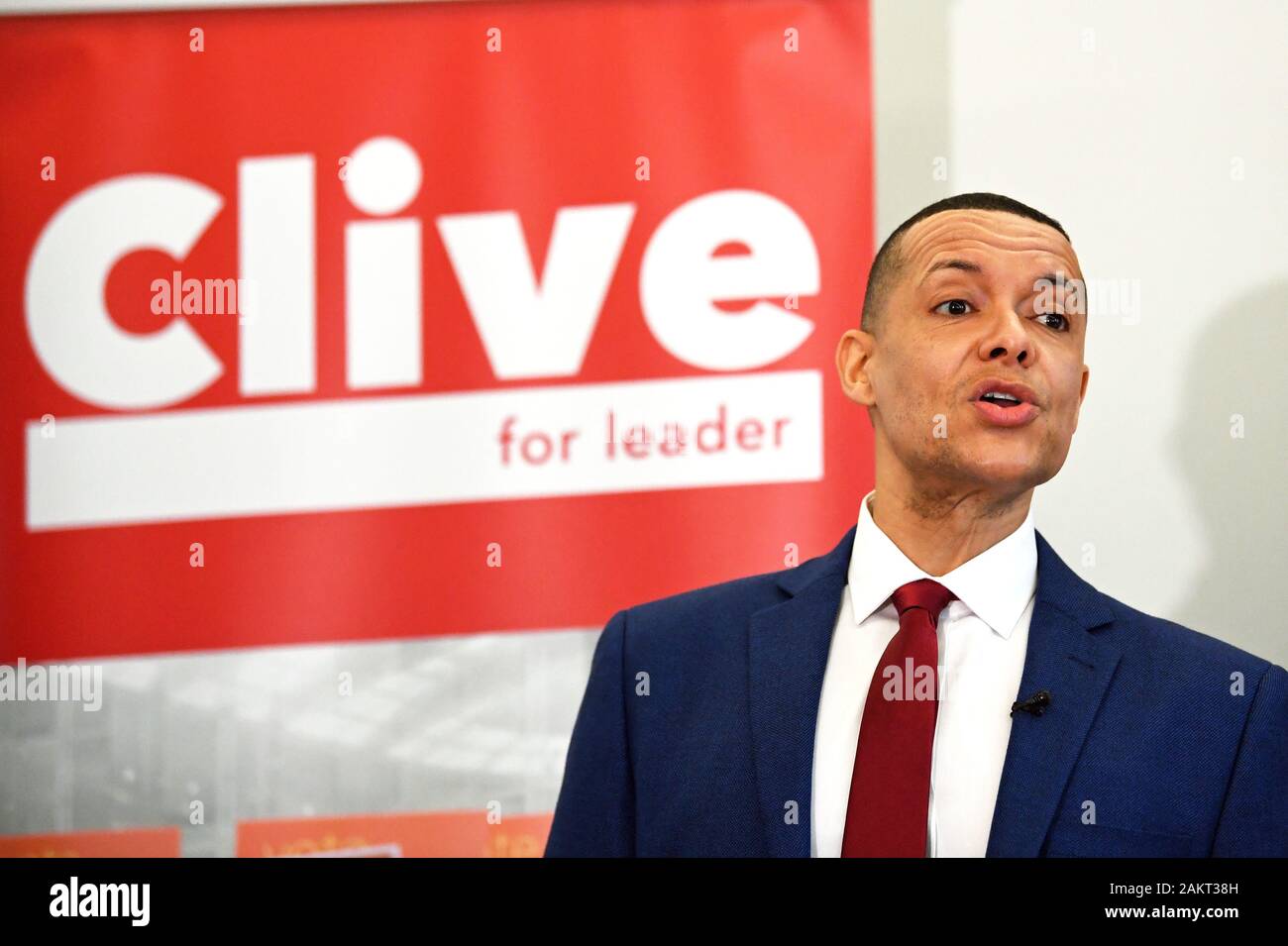 MP du travail Clive Lewis fait un discours au Black Cultural Archives à Brixton, Londres, dans le cadre de sa campagne pour devenir chef du parti. Banque D'Images