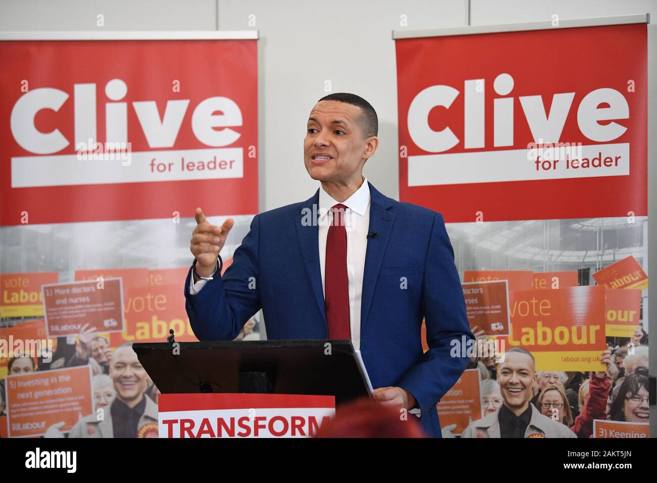 MP du travail Clive Lewis fait un discours au Black Cultural Archives à Brixton, Londres, dans le cadre de sa campagne pour devenir chef du parti. Banque D'Images