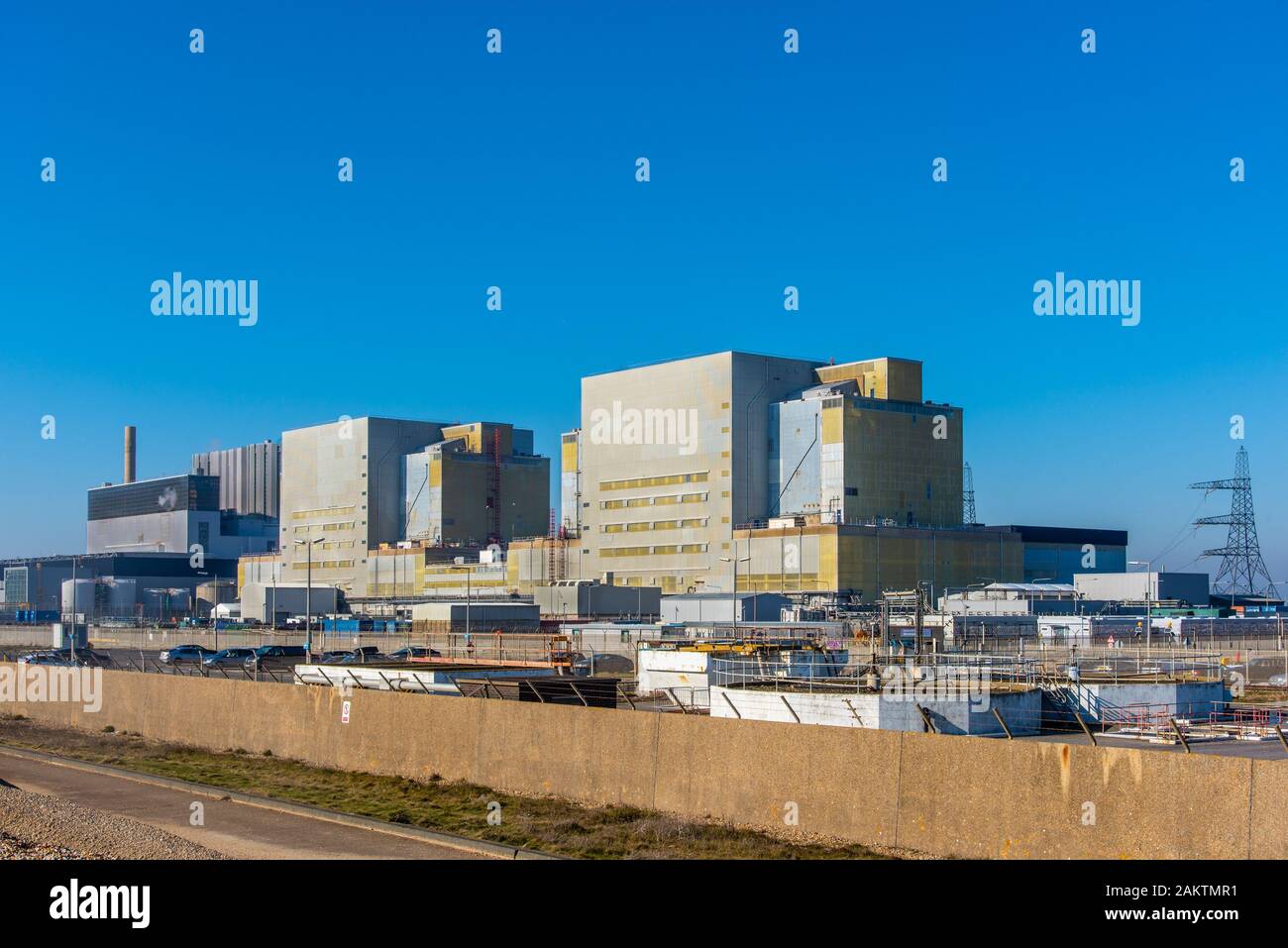 DUNGENESS, Kent, UK - 15FEB2019 : un dormeur Power Station est aujourd'hui désaffecté, ayant été en production de 1965 à 2006. Banque D'Images
