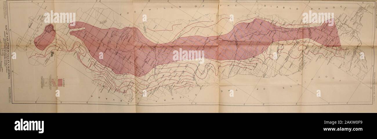 L'eau souterraine dans la vallée de San Joaquin, en Californie . test de 155 Van Winkle, Walton, analyse par 90-91 workof 39 W. Wagner, Jacob, de l'usine de pompage d'essai, de 148 Walters Bros., pompage de l'usine, un test de 154 l'eau, appliqué, ce qui concerne les sols, de distillation de 55-56, appareils pour 83 minéral, potabilité de 76-79 purification des demandes, sur les méthodes de 82-83 83-88 trouble, effets de 70 310 INDEX. Page.puits situés près de l'eau, lac Tulare, compo-tion de 104-109 qui coule, des données sur l'emplacement et la profondeur de 36, par rapport à sul de codéine content des eaux souterraines,carte montrant en poche. au nord de la Rivière des Rois, Banque D'Images