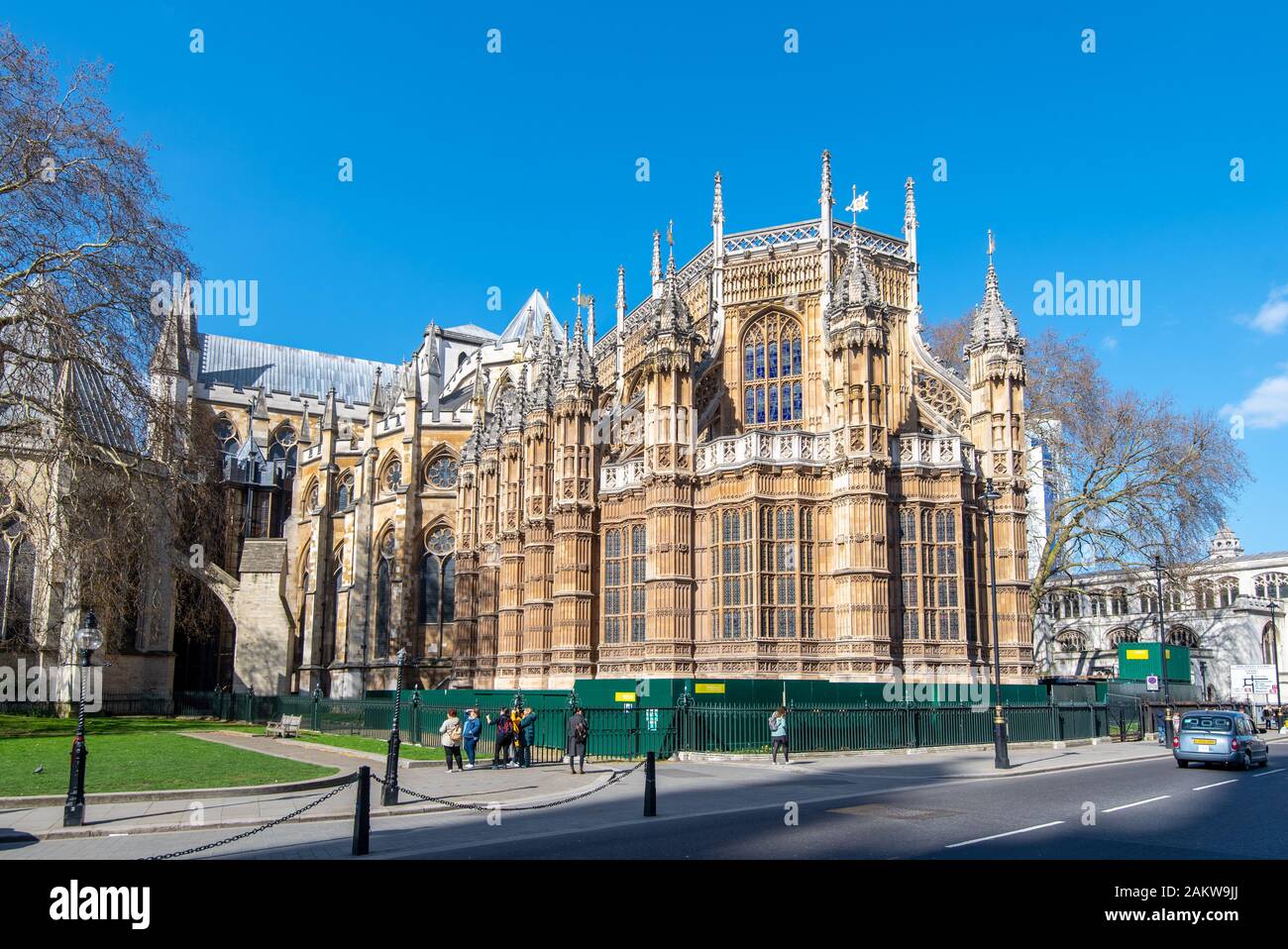 Londres, UK - 24Mar2019 : l'Abside à l'extrémité orientale de l'abbaye de Westminster. Banque D'Images