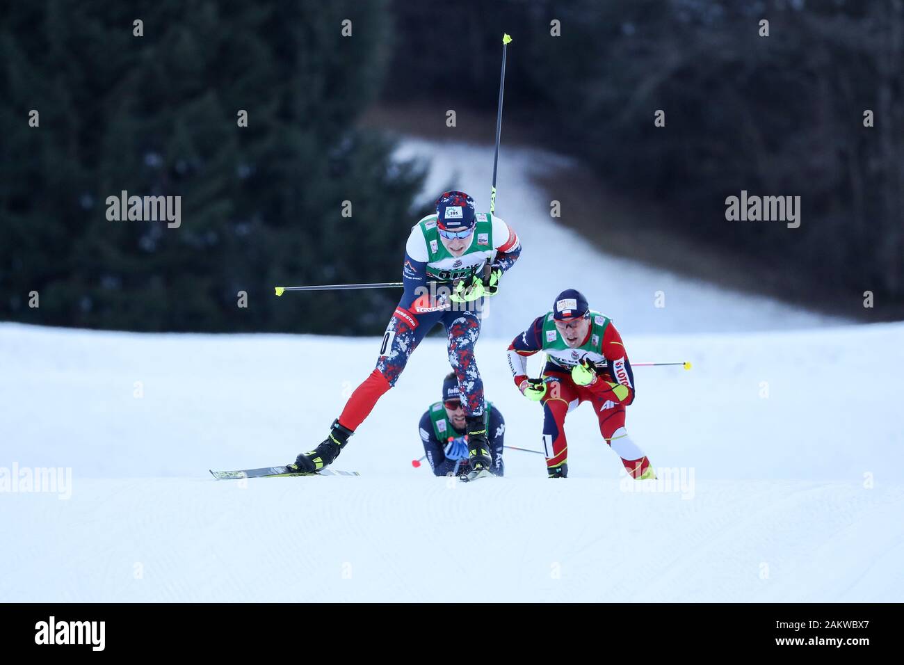 Val di Fiemme, en Italie. 10 janvier, 2020. vytrval czeduring jan - Coupe du monde de combiné nordique, ski nordique à Val di Fiemme, Italie, 10 janvier 2020 - LPS/Luca Tedeschi Crédit : Luca Tedeschi/fil LPS/ZUMA/Alamy Live News Banque D'Images