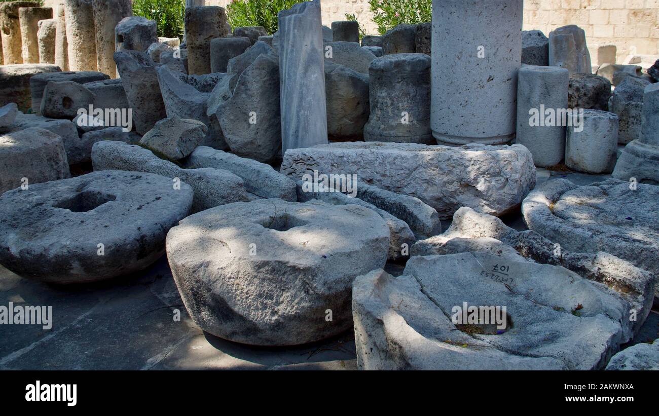 Des fouilles archéologiques de l'ancienne civilisation grecque, l'île de Chypre Banque D'Images