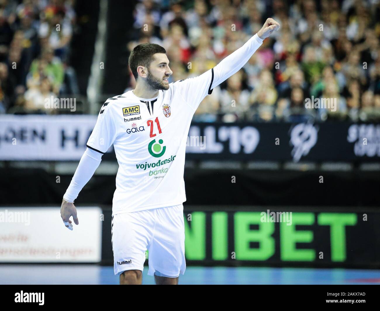 Joueur de handball serbe Banque de photographies et d’images à haute