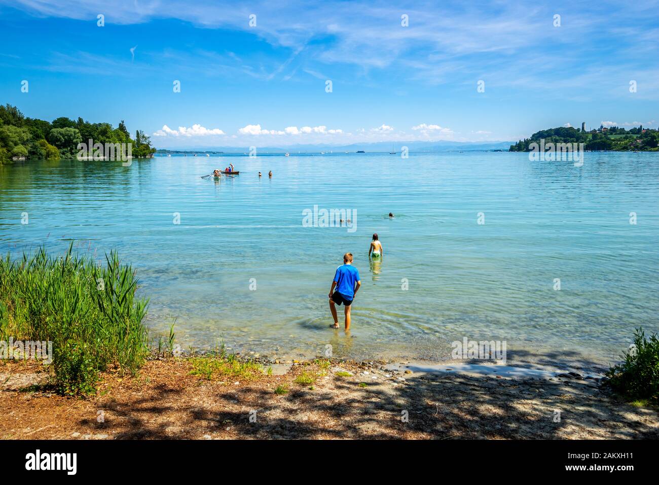 Île Mainau Et Lac De Constance, Konstanz, Allemagne Banque D'Images Île Mainau Et Lac De Constance, Konstanz, Allemagne Banque D'Images