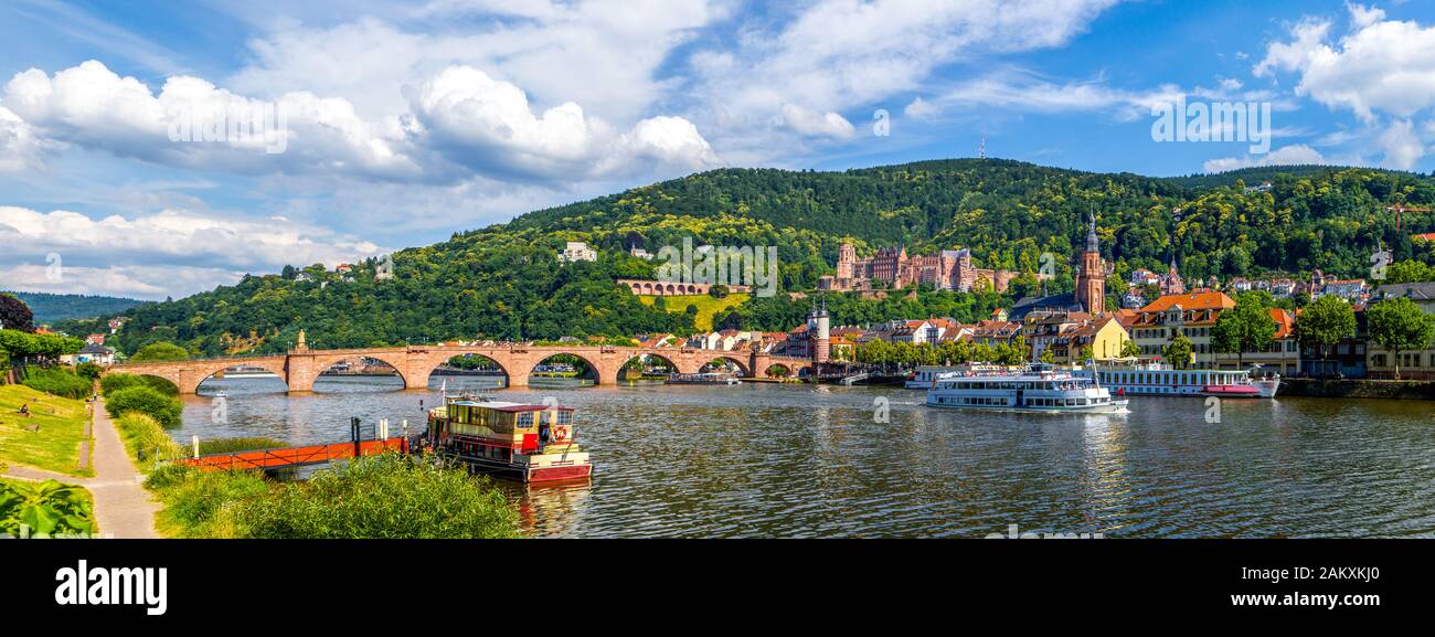 Château Historique À Heidelberg, Allemagne Banque D'Images