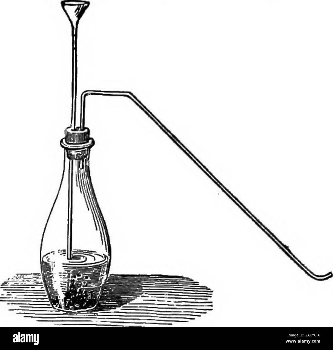 Comment les cultures growA traité sur la composition chimique, la structure, et de la vie de l'usine, pour tous les élèves de l'agriculture .. . D uponthem, et enfin une once d'ofoil au vitriol est ajouté.. Un briskeffervescence com-mences sous peu, en raison de l'escapeof,gaz hydrogène presque pur qui peuvent être recueillis dans asdirected abottle rempli d'eau pour l'oxygène. La première partie qui overare col mélangé à de l'air, et doit être rejeté, comme le mélange explosif. isdangerously L'un des plus strik-ing de propriétés de l'hydrogène libre °c'est sa légèreté. Il est le plus léger des corps dans la nature,être quatorze fois et demie l Banque D'Images