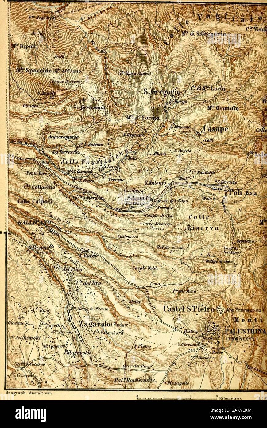 Italie : handbook for travellers . onnas en 1332. La porte est ouverte sur l'ap-plication (1/2-1 fr.) ; l'approche est à l'aise, mais l'viewfrom l'intérieur est particulièrement bien. Les vastes ruines de la Villa d'Hadrien, où la belle Un-tinous Braschi , maintenant dans la rotonde du Vatican (p. 309) a été trouvé, près de l'église sont de S. Maria Villa delta, M. 3/4 de la ville. Dans le forum de l'ancienne Prseneste, en 1773, a été trouvé le ofVerrius calendrier Flaccus, maintenant dans le Palais Vidoni à Rome (p. 200). L'excav-ations à Palestrina ont toujours donné une riche moisson ; ce qu'on appelle c Banque D'Images