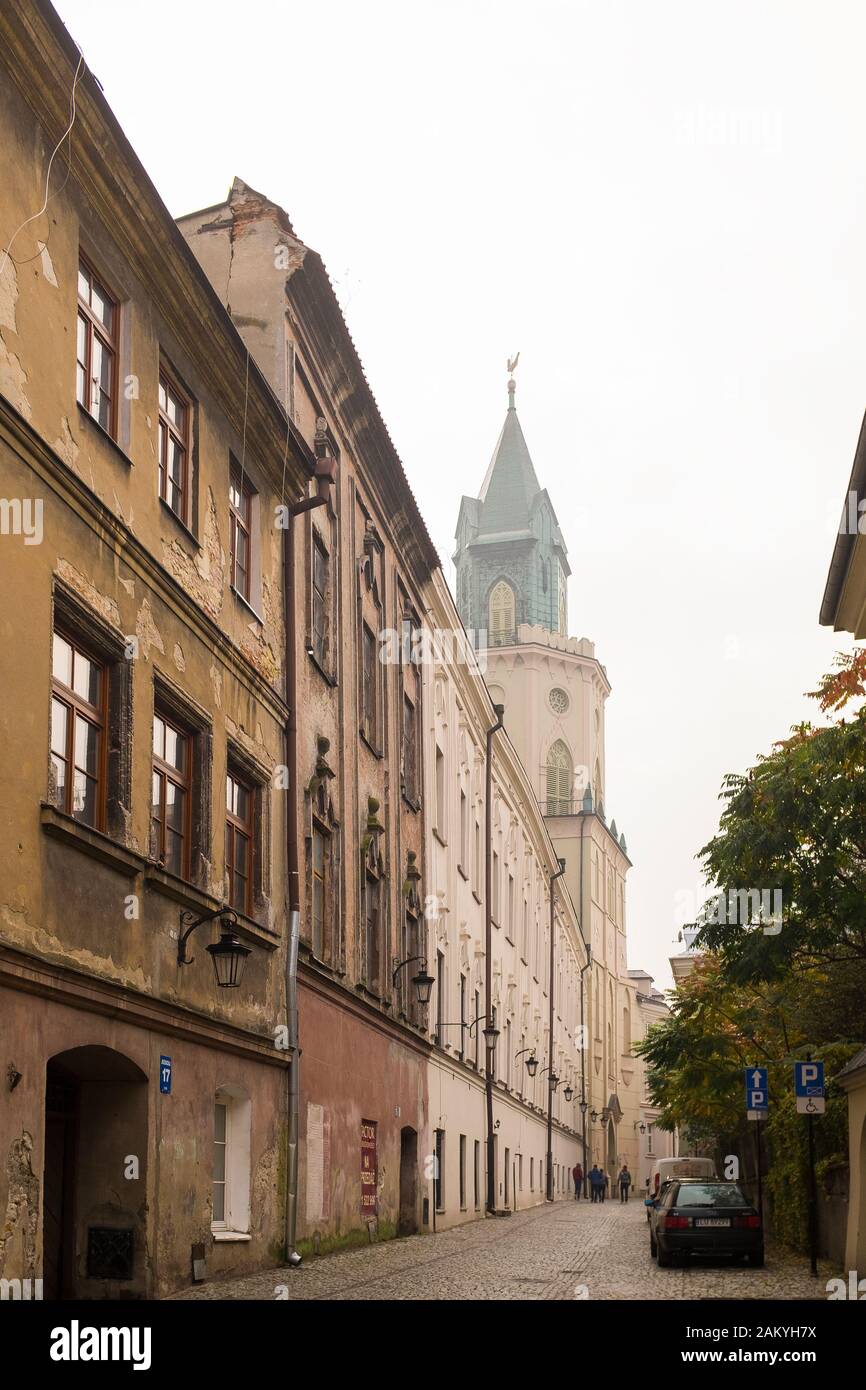 Vieille ville de Lublin, Pologne Banque D'Images