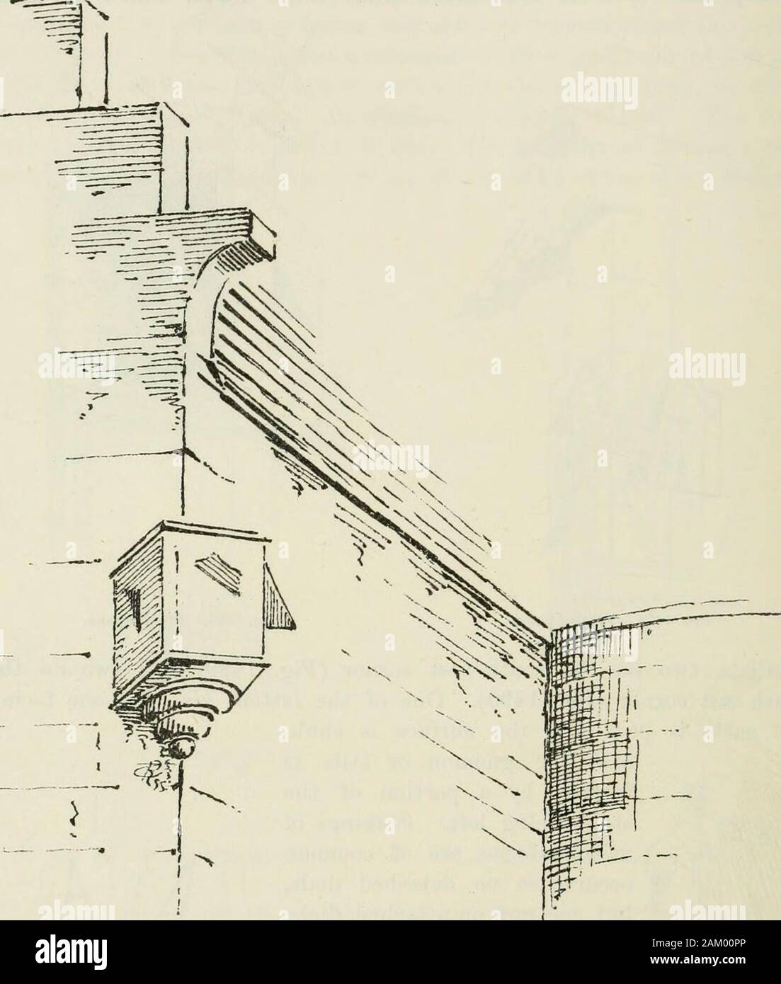 L'architecture domestique et de l'Écosse, du xiie au xviiie siècle . Fig. 1492.-Culcreuch Mill. Cadrans solaires 370 Cadrans solaires Limekilns, Fi/eshire. - Sur le sud-est de l'angle d'une maison herethere est un cadran similaire portant la date de 1682 (Fig. 1491), et anotheron Culcreuch Mill, Stirlingshire (Fig. 1492).. Fig. 1403.-Invernethy Chambre. Ormiston, East Lothian.--Deux cadrans, presque la même conception dans asthose à Prestonpans Galla, banque, se produisent à l'angle sud-est de ahouse près de l'extrémité ouest du village. Maison Cockbnrn, Midlothian.-Sur cette maison (illustré à la page 251)t Banque D'Images