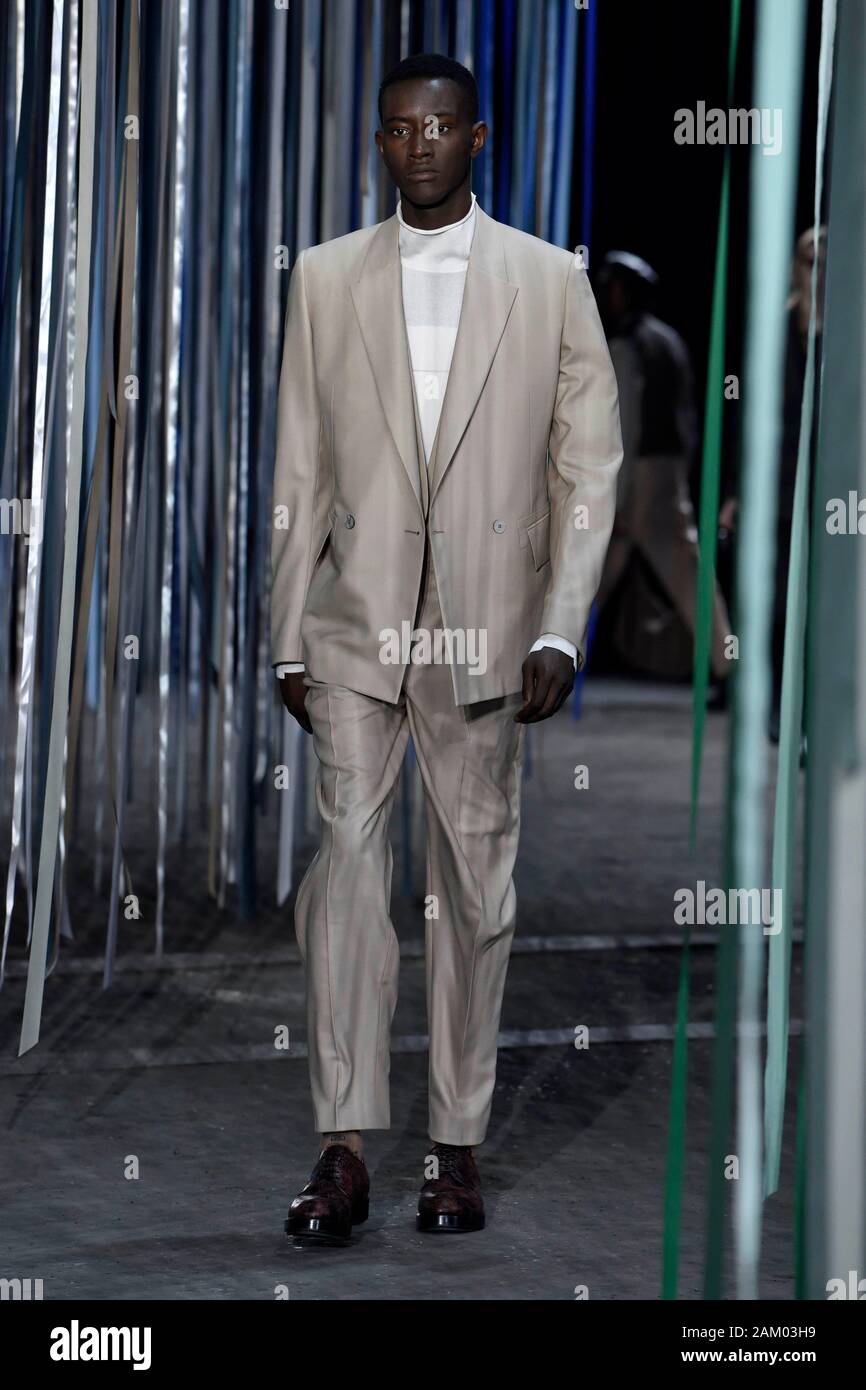 Milan, Italie. 10 janvier, 2020. Milan Fashion week, Les Hommes Automne Hiver. 2020 2021 Milan, mode masculine Automne Hiver 2020. Ermenegildo Zegna sur la photo : Crédit photo : modèle indépendant Agence/Alamy Live News Banque D'Images