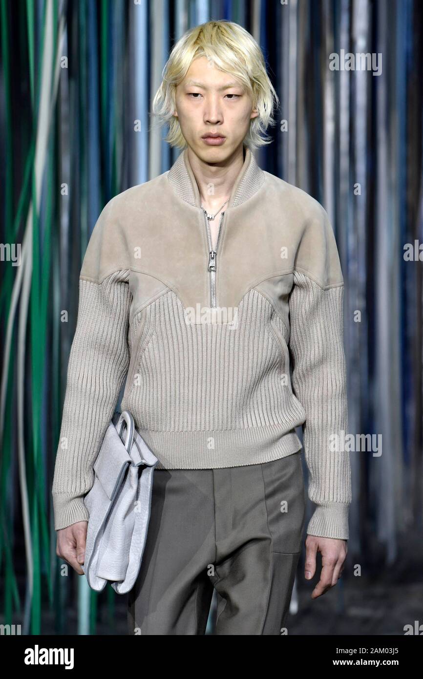 Milan, Italie. 10 janvier, 2020. Milan Fashion week, Les Hommes Automne Hiver. 2020 2021 Milan, mode masculine Automne Hiver 2020. Ermenegildo Zegna sur la photo : Crédit photo : modèle indépendant Agence/Alamy Live News Banque D'Images