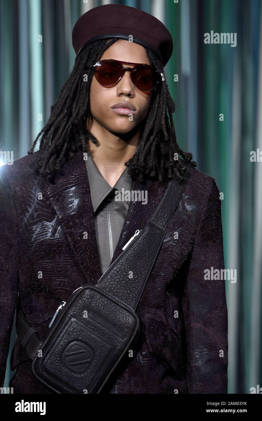 Milan, Italie. 10 janvier, 2020. Milan Fashion week, Les Hommes Automne Hiver. 2020 2021 Milan, mode masculine Automne Hiver 2020. Ermenegildo Zegna sur la photo : Crédit photo : modèle indépendant Agence/Alamy Live News Banque D'Images