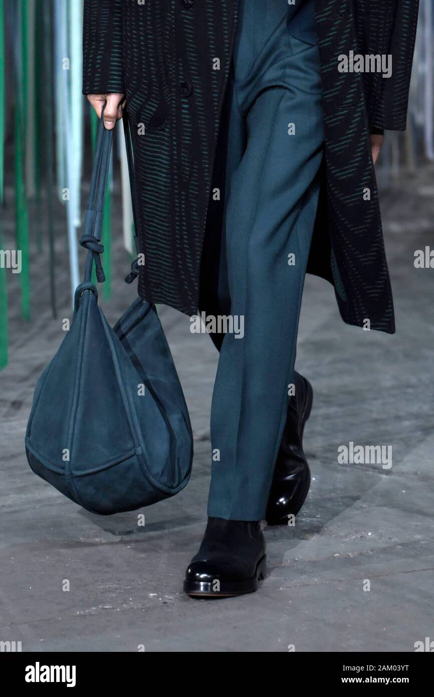Milan, Italie. 10 janvier, 2020. Milan Fashion week, Les Hommes Automne Hiver. 2020 2021 Milan, mode masculine Automne Hiver 2020. Ermenegildo Zegna sur la photo : Crédit photo : modèle indépendant Agence/Alamy Live News Banque D'Images