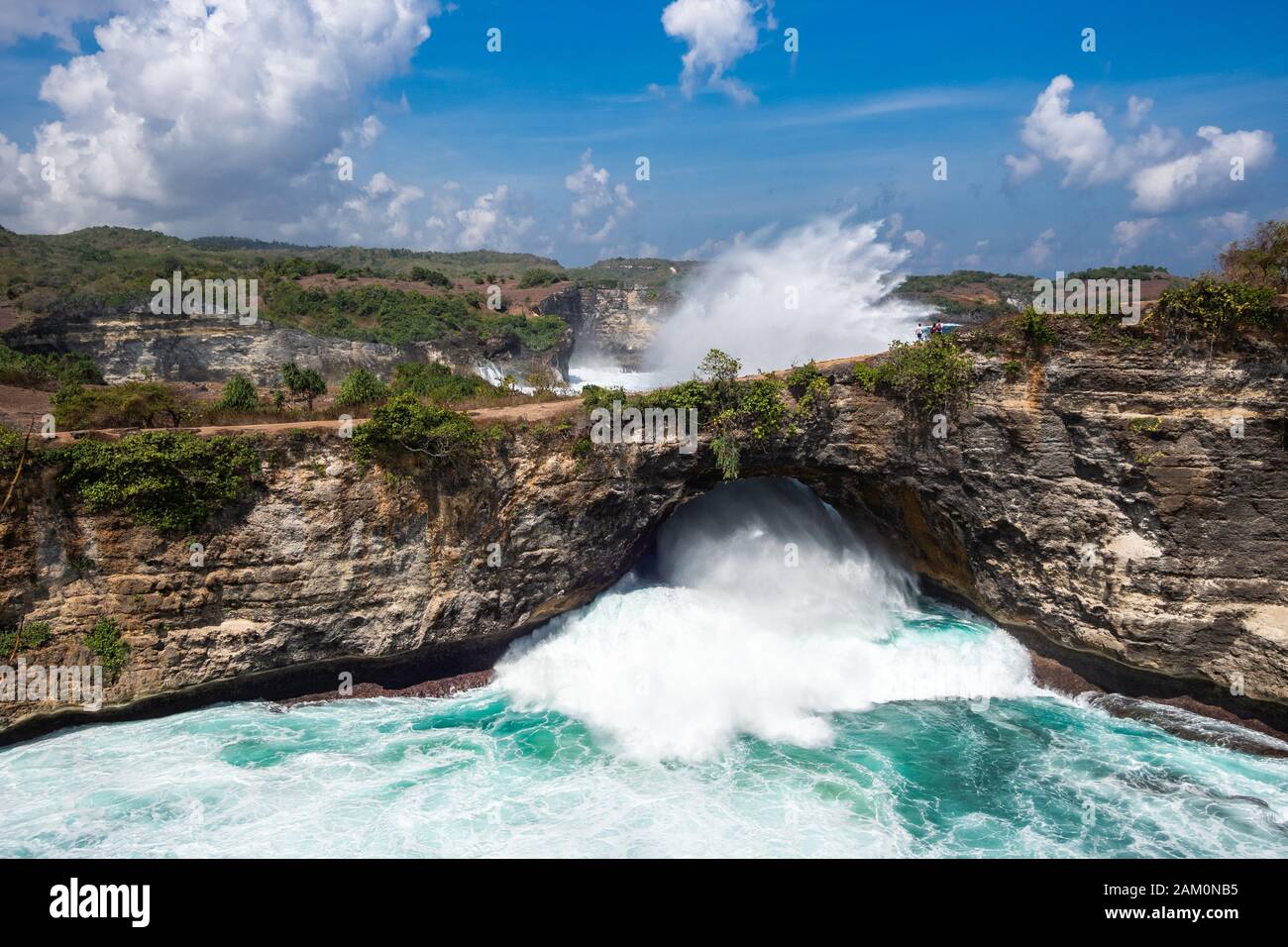 Broken Beach Sur L'Île De Nusa Penida, Bali, Indonésie. Banque D'Images Broken Beach Sur L'Île De Nusa Penida, Bali, Indonésie. Banque D'Images