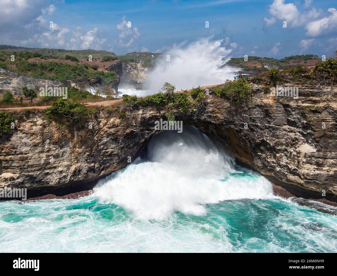 Broken Beach Sur L'Île De Nusa Penida, Bali, Indonésie. Banque D'Images Broken Beach Sur L'Île De Nusa Penida, Bali, Indonésie. Banque D'Images