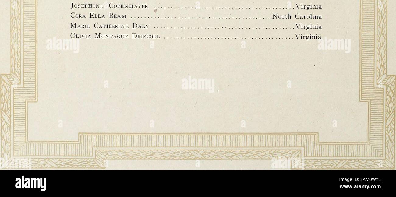 X-ray . Les infirmières chefs Roll Virginie Lola Henkle, Président Virginie Inez Alexander, Secretarv oEffie Virginie Virginie-Occidentale Riggs Brace Lucy Oliver Elizabeth Virginie Virginie Virginie Ruby Allen Wyllie Parrish Virginia Nora Spencer Hamner Virginie Mary Thomas Virginie marque Mary Lillian Hudgins Virginie-occidentale Roberta Roberta Jessie Walker Flanagan Virginia MacLean Caroline du Martha Boude Fletcher Virginia Eugenia Doyle Claudia Virginia Virginia Lucille Moore Everlyn Elizabeth Cook Géorgie Virginia Lee Mullins Virginia IsABELL Maria Schofield -. Virginie Sal-mensonge Lee Coleman Virginie Annie R Banque D'Images