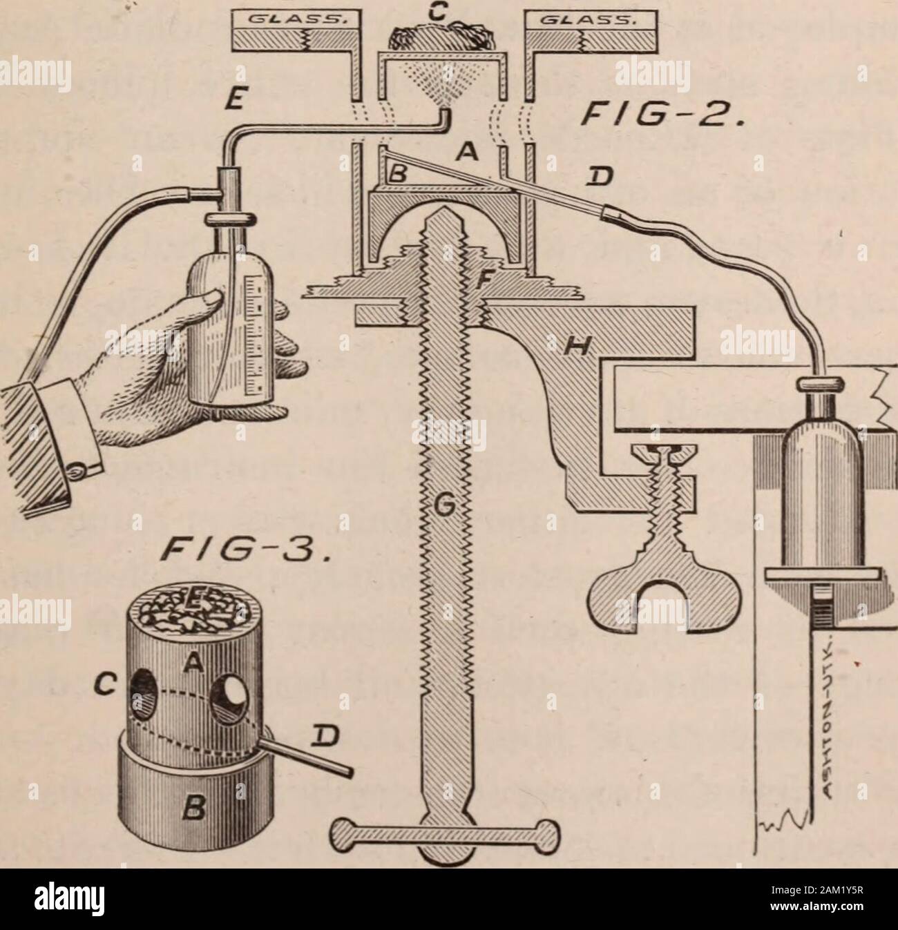 American journal of insanity . evaporationand la condensation de l'éther est prévue pour 1879.] Les articles et la Section de la coupe. 509 dans la même chambre. Bien sûr, dans cette imperfectarrangement une partie de l'éther est perdu. Anyonehaving d'un microtome peut convertir en un freezingmicrotome éther, simplement en ayant un simple cylindre de zinc,comme l'a été décrit, fait un peu plus petit thanthe de son bien, d'un microtome il theplunger à souder rapide pour assurer la stabilité absolue, puis avec le spray gel instrument ordinaire le spécimen;déposez-la rapidement à sa place, et les couper en Banque D'Images