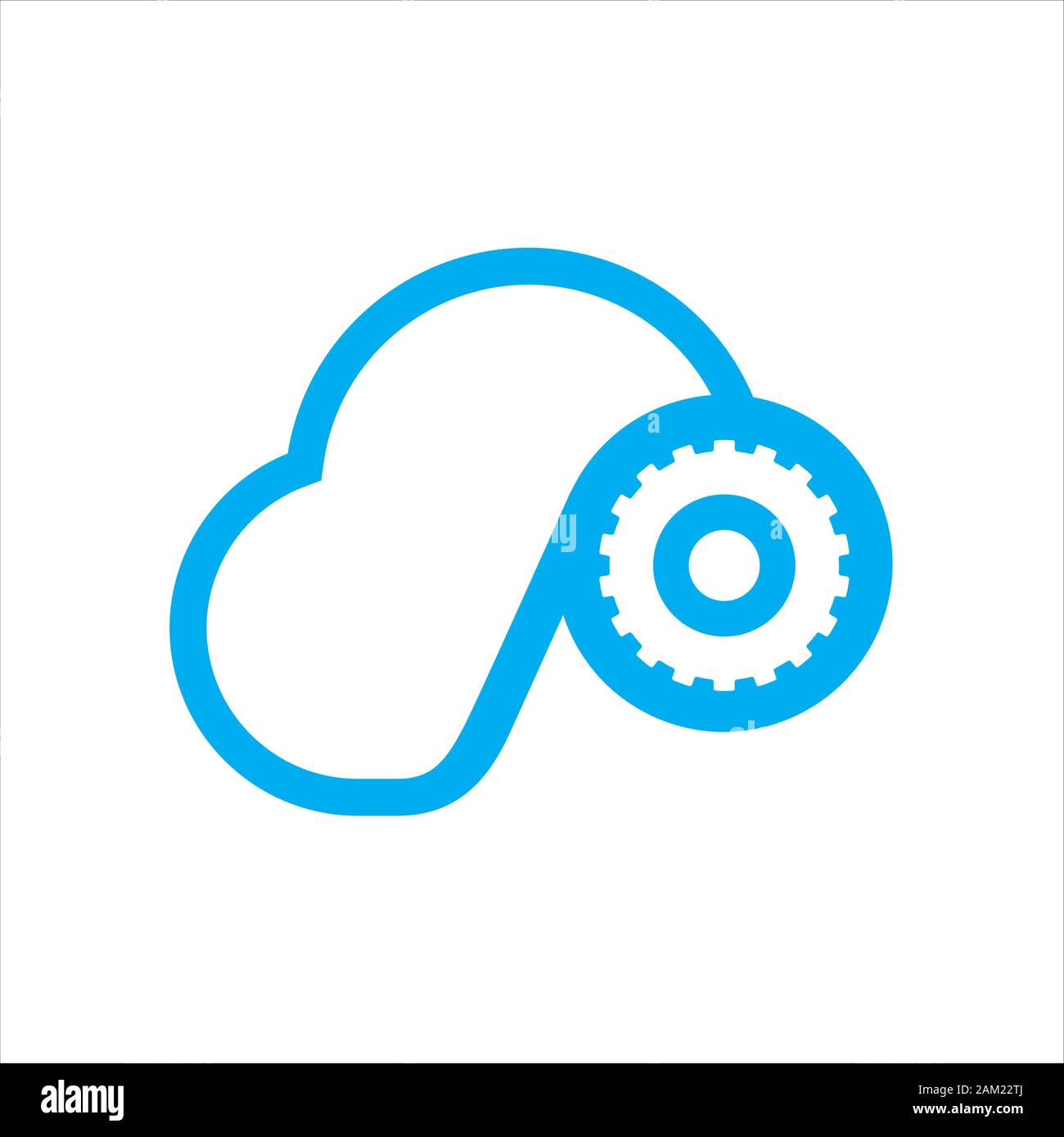 Résumé de la technologie de stockage cloud vecteur logo internet réseau numérique tech concept illustration Illustration de Vecteur