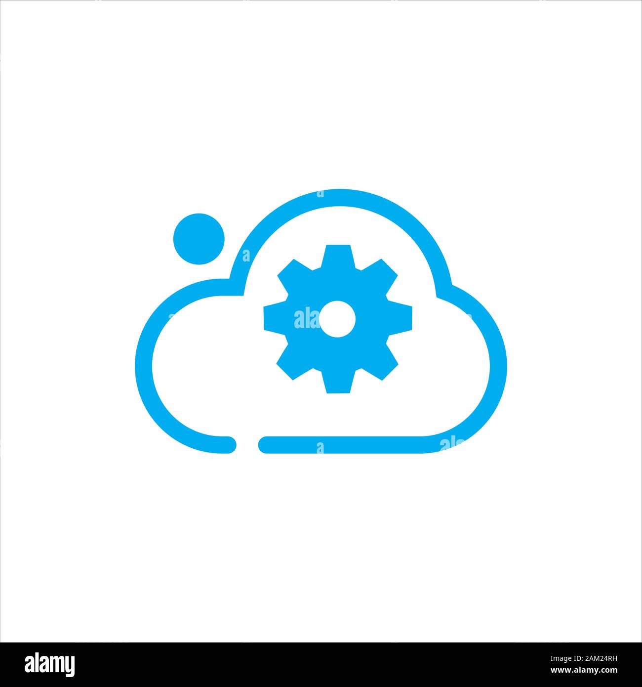 Résumé de la technologie de stockage cloud vecteur logo internet réseau numérique tech concept illustration Illustration de Vecteur