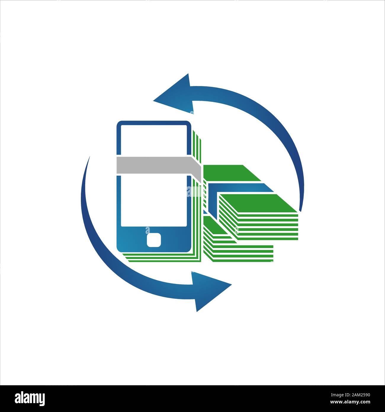 Portefeuille numérique e paiement logo design vector illustration Illustration de Vecteur