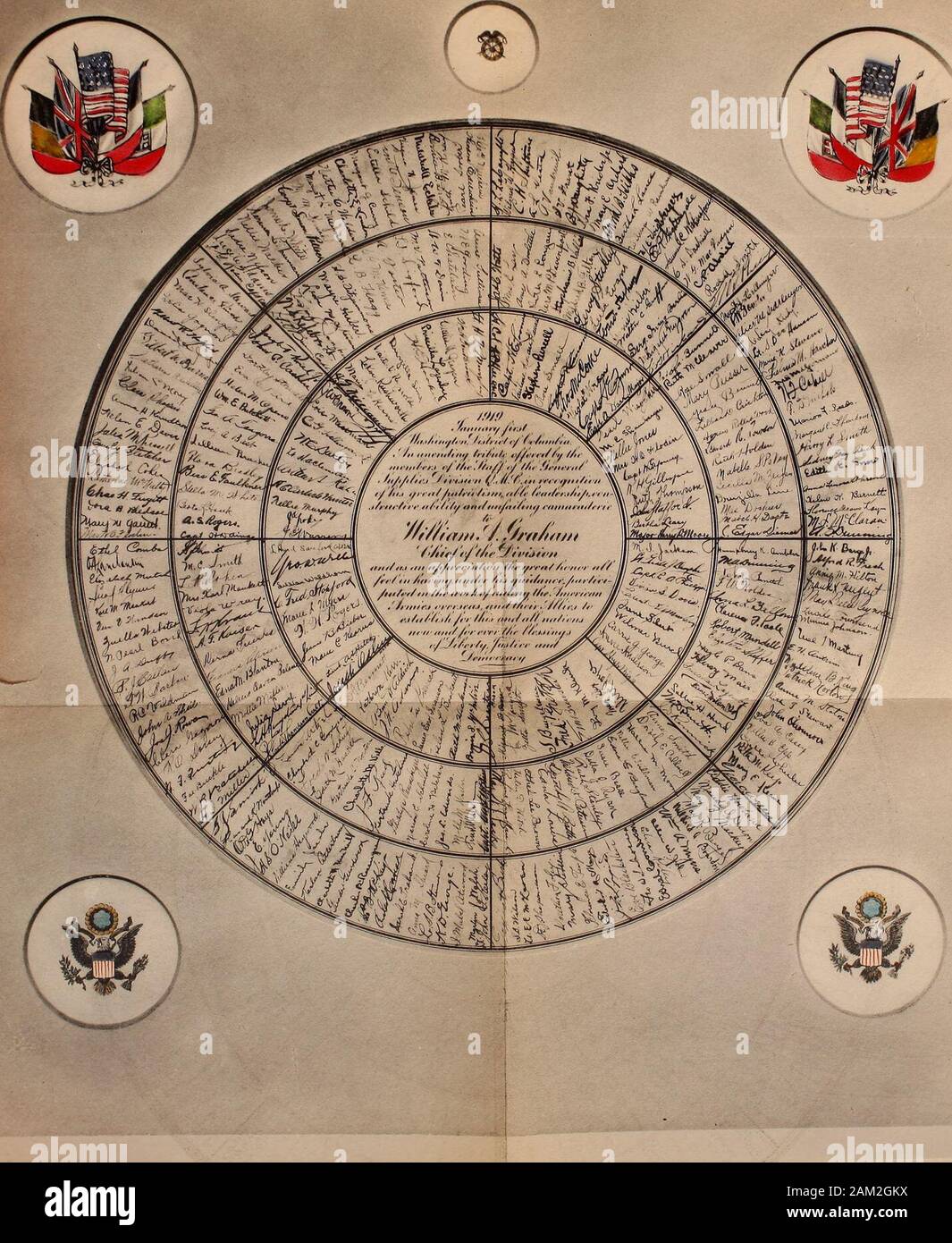 "Continuer comme ça", . la demande du gouvernement, vous êtes arrivé à Washington en février-ary, 1918, et créé le matériel et des métaux de theSupply Direction générale de la Division et de l'équipement. Le 1 juin 1918, la Direction générale de l'andMetals matérielle est devenue la Division des métaux et du matériel. Juillet 1,1918, sur le programme de coordination de l'achat est entrée en vigueur, et 1918, 1 convient, le nom du matériel et des métaux a changé à l'Divisionwas division Consommables. Entre le moment où vous êtes arrivé à Washington et la signature d'thearmistice sur novembre nth, environ neuf mois s'étaient écoulés.Pendant ce temps, t Banque D'Images