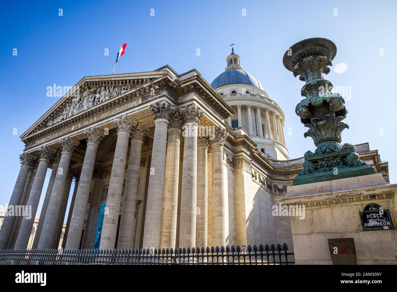 PARIS/FRANCE - Septembre 19, 2019 : Le Panthéon sur la Montagne Sainte Genevieve Banque D'Images