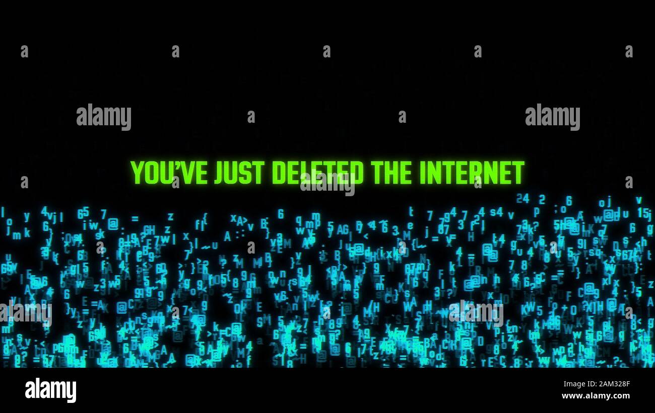 Vous Venez De Supprimer L'Illustration Du Concept Internet Banque D'Images