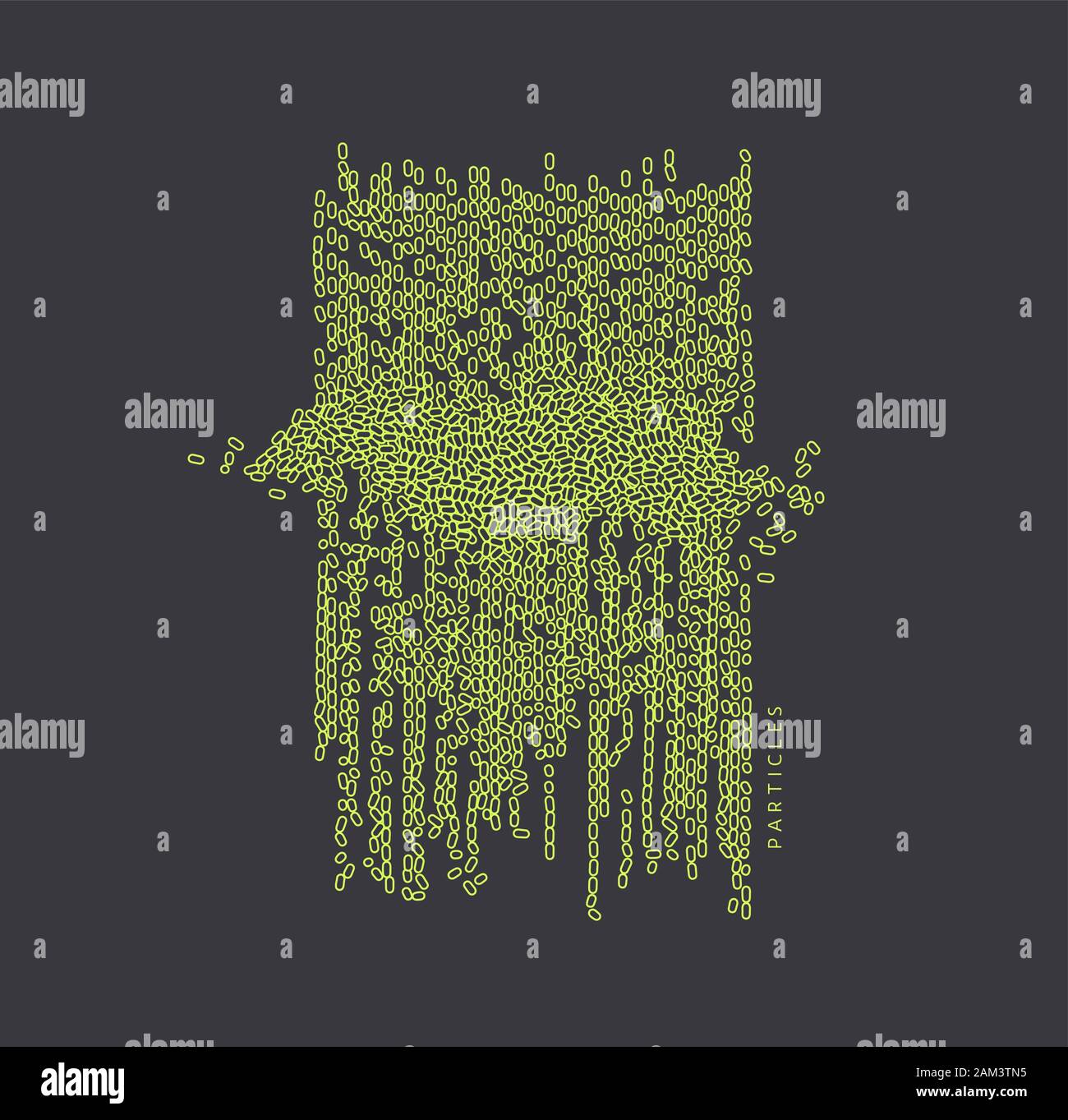 La texture. Tableau ou irrégulières de matrice d'ovales aléatoire. Vector illustration pour imprimer, textile, tissu, l'emballage, l'emballage ou le couvercle. Illustration de Vecteur
