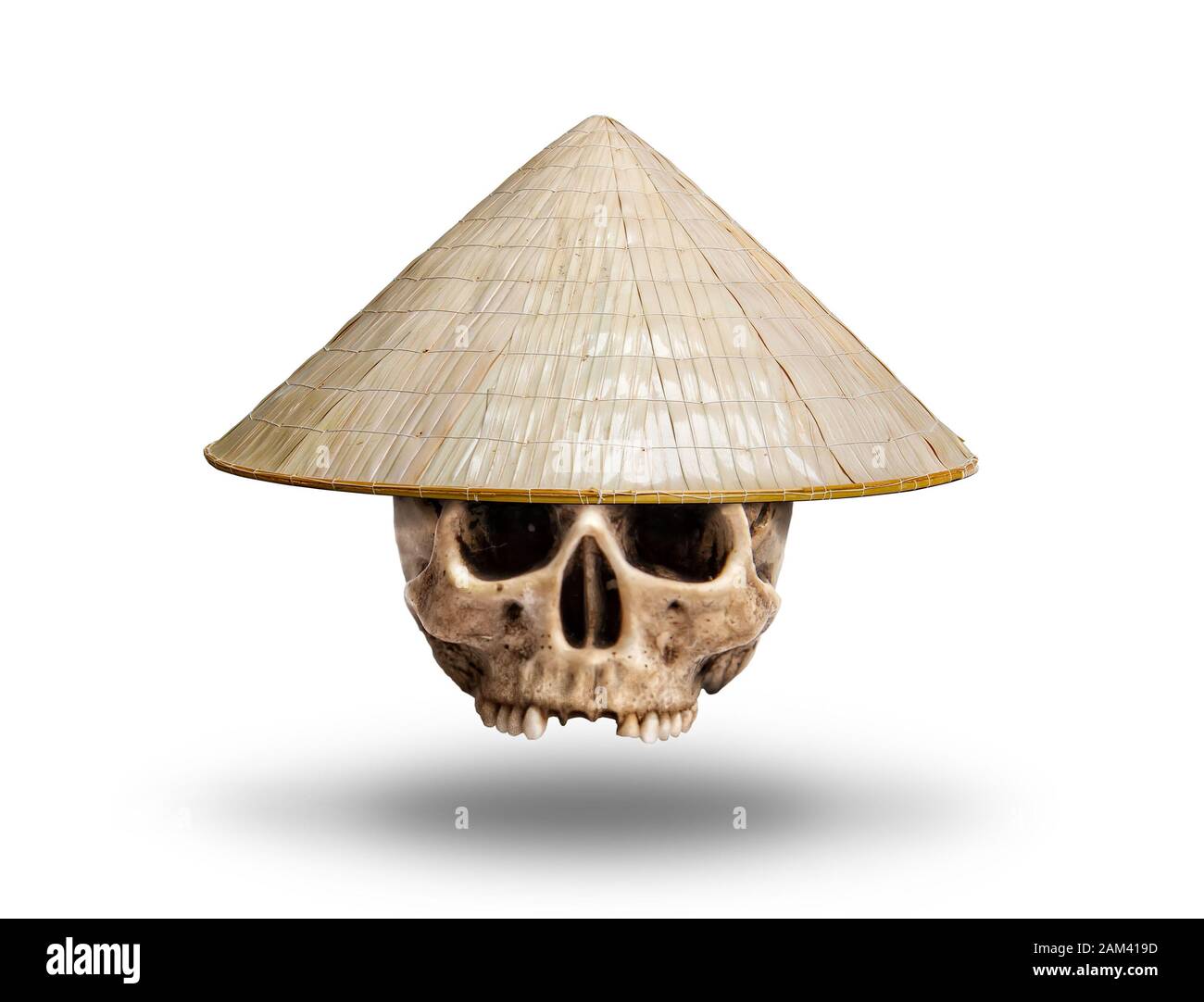 Crâne vietnam hat Banque D'Images