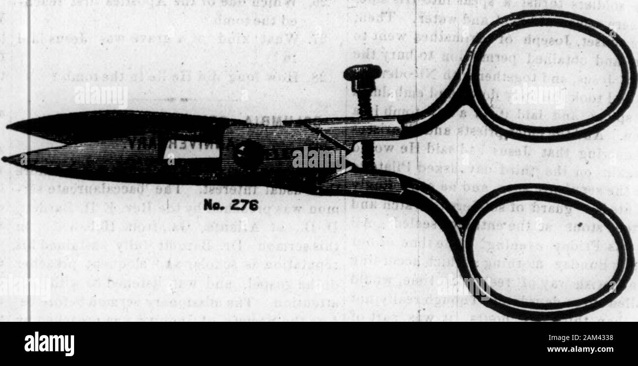 Le presbytérien de la Caroline du Nord . MaiV Mannfaiturerfe^pi oe 1^,ou, le bouton électrique Ciseaux trou bleu a vis, /tous les brevets, adinstmen poli ; poignée biseauté pour ajuster les doigts. aujustmenr Ce ne vous frapper ? Le theEquitable AssuranceSociety la gestion de la vie dans le département de la Caroline, tient à se-cure quelques ResidentAgents spécial. Ceux qui s'fittedfor ce travail se trouve cette Opportnnlty Rare c'est du travail, cependant, et ceux qui réussissent mieux dans il possesscharacter, jugement mûr,tact, de persévérance, de leur communauté et therespect.pense que cette question plus de soin-complètement. Ther Banque D'Images