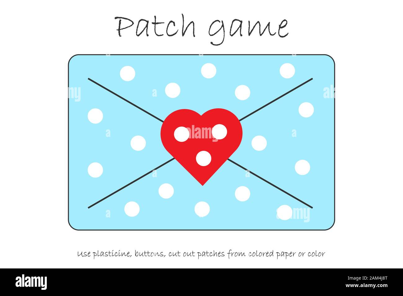 Patch de l'éducation pour les enfants lettre de jeu pour développer les habiletés motrices, utiliser la pâte à modeler des correctifs, des boutons, du papier de couleur ou de la couleur de la page, kids preschool Illustration de Vecteur