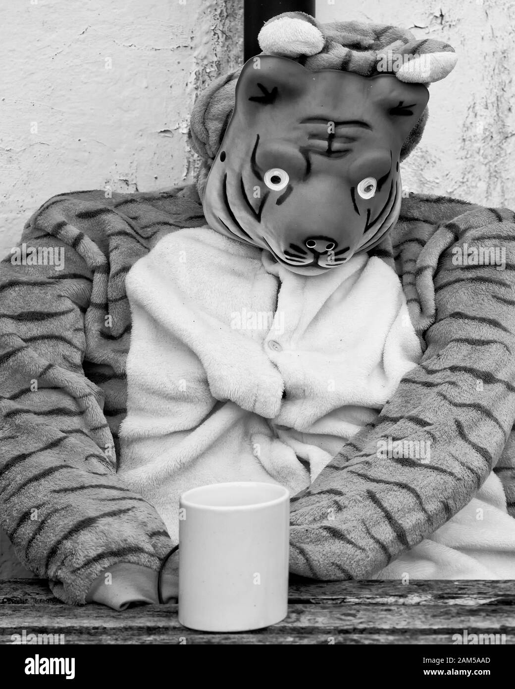 L'stanghow épouvantails 2019, une partie de la North Yorkshire Scarecrow Festival. Banque D'Images