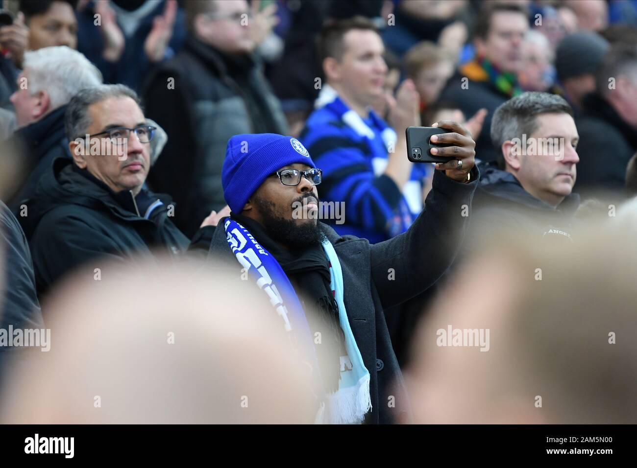Londres, Royaume-Uni. 11Th Jan, 2020. Au cours de la fan de Chelsea Premier League match entre Chelsea et Burnley à Stamford Bridge, Londres, le samedi 11 janvier 2020. (Crédit : Ivan Yordanov | MI News) photographie peut uniquement être utilisé pour les journaux et/ou magazines fins éditoriales, licence requise pour l'usage commercial Crédit : MI News & Sport /Alamy Live News Banque D'Images