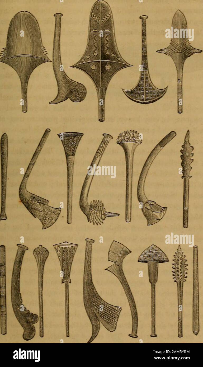 Les Fidji et les Fidjiens . têtes plates, en contraste avec les Fidjiens smart craft beaucoup comme acoal barge avec un yacht clipper. Le togkiki todisuse a été condamné sans délai, et est maintenant considéré plus juste entre les îles de Tonga. Notthe moindre changement a été faite dans le modèle ainsi adoptés, andwhich a maintenant été utilisé pendant plus d'un siècle par leurs meilleurs marins.Une autre branche de fabrication fidjien est vu dans leur variousweapons, dont il a déjà été fait. La plupart des clubsare faites à la Chambre, mais pas tous. Le hau loa est préservé tout comme itcomes à partir de la forêt, et un côté de la waka est Banque D'Images