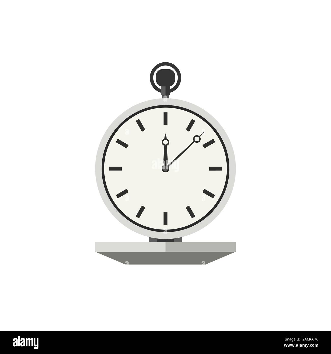 Télévision chronomètre icône sur fond blanc. Simple illustration de date limite Illustration de Vecteur