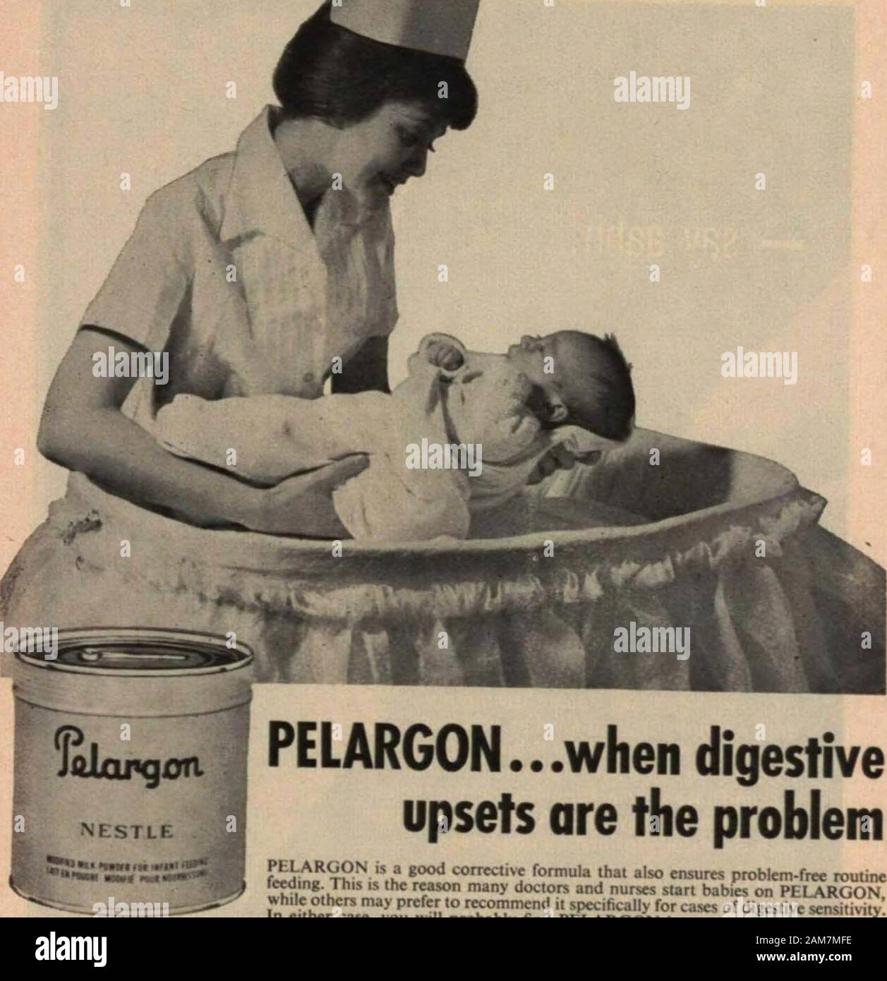 L'infirmière canadienne .^tlnmi y/ar/fitftj INFIRMIÈRES UNIFORMES COTON ft9109, AVENUE UNION, MONTRÉAL, QUÉBEC II 816 L'Infirmière canadienne. j'NESTIE (CANADA) l'ITD. PELARGON... quand digestiveupsets^Tiii sont le problème f t ?*^ ,K *°^* formule corrective qui assure aussi routineteeding sans problèmes. C'est la raison pour laquelle beaucoup de médecins et d'infirmières commencer bébés sur PELARGONwhile d'autres peuvent préférer de la recommander spécifiquement pour les cas de sensibilité digestive !PF ? ^^- tablier iP trouver bably PELARGON >s votre choix préféré de6PELARGON est préparé à partir de lait de vache modifié avec un montant précis pour la facilité de l'acide lactique Banque D'Images