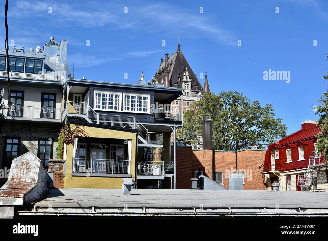 Dans Les Rues Du Vieux-Québec, Canada Banque D'Images