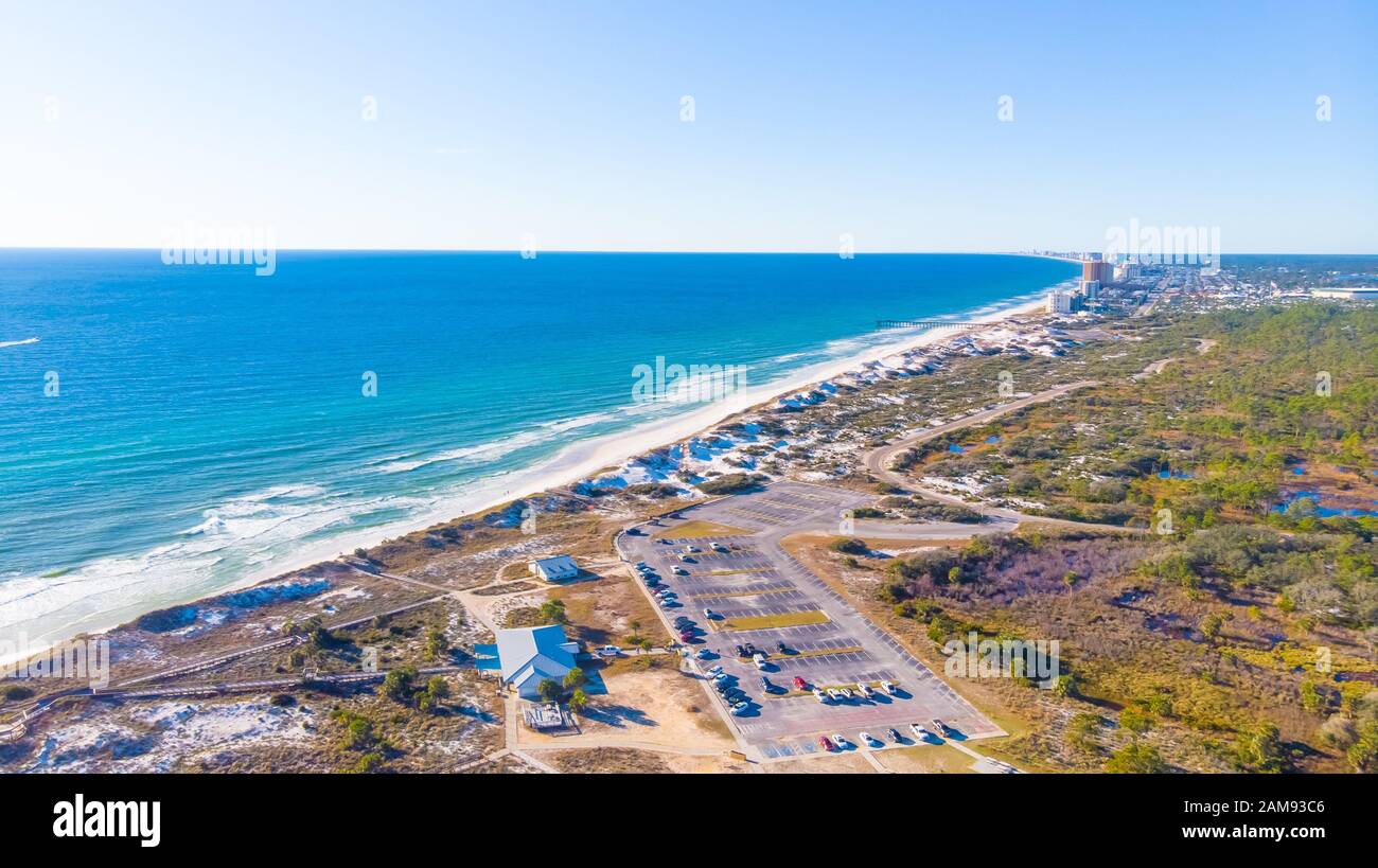 Panama City Beach Aerial View , Floride , États-Unis Banque D'Images