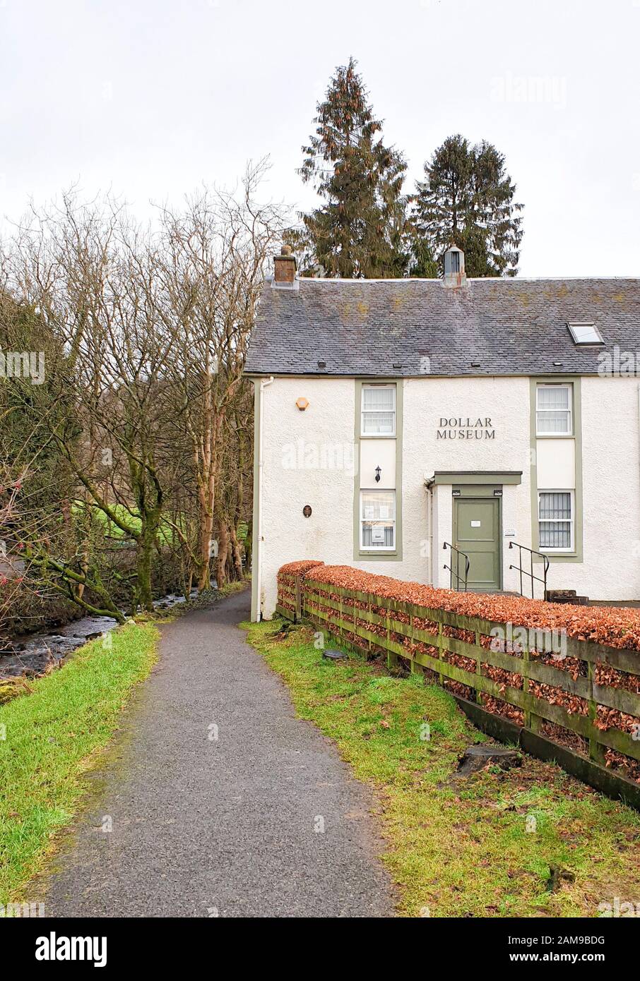 Dollar Museum at Dollar Glen circuit en Ecosse, Royaume-Uni Banque D'Images