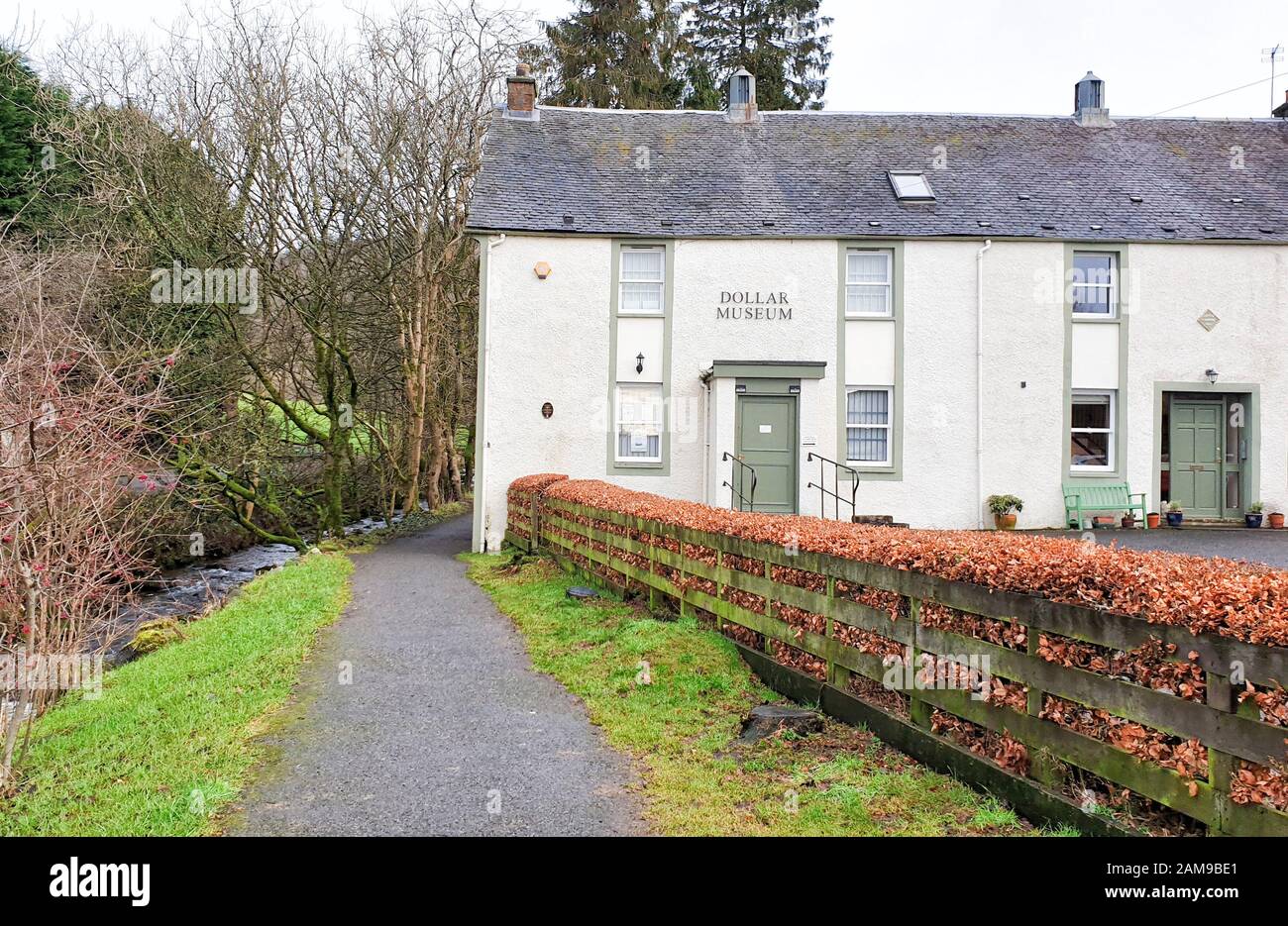 Dollar Museum at Dollar Glen circuit en Ecosse, Royaume-Uni Banque D'Images