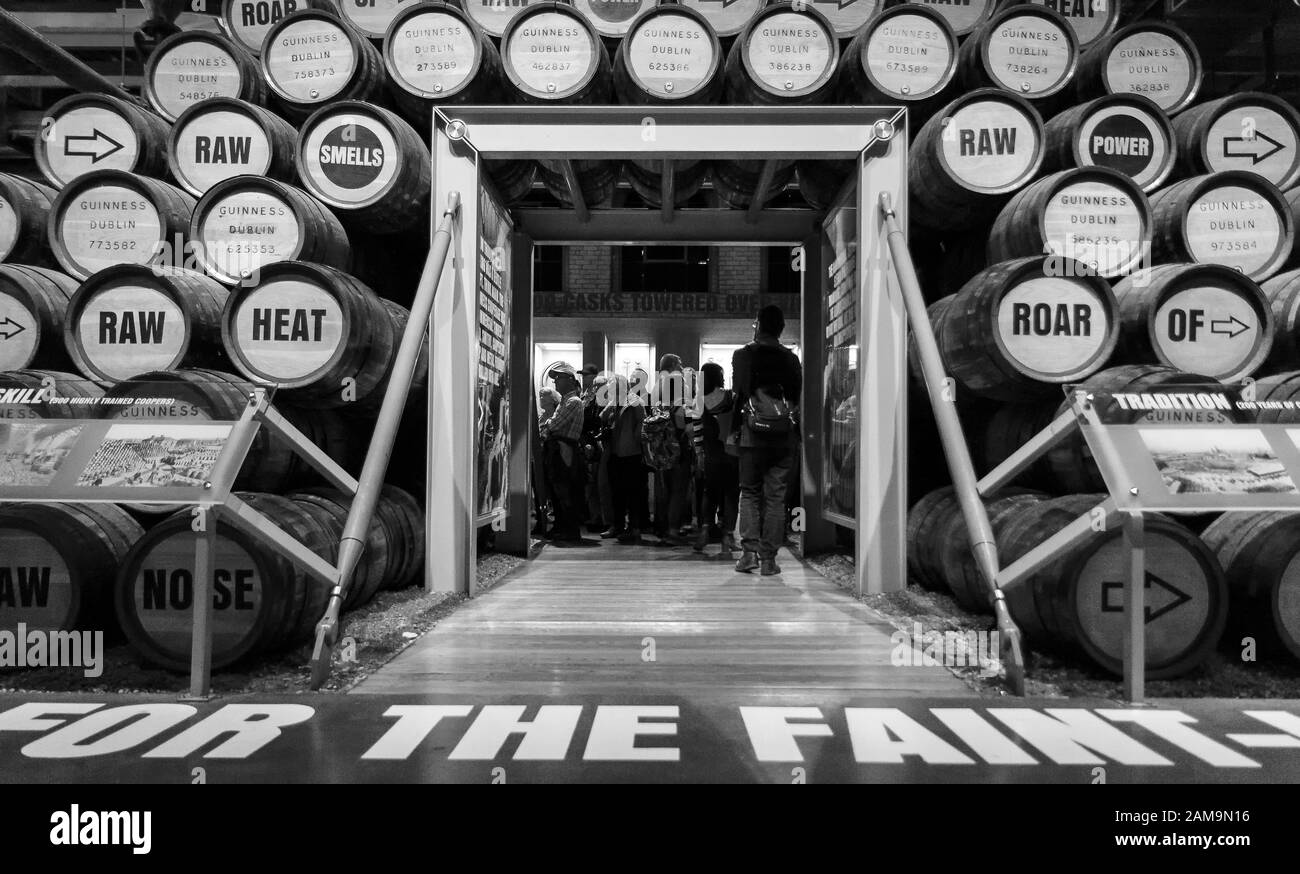 Inisde Guinness Storehouse Banque D'Images