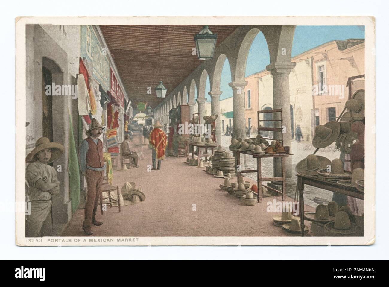 Portales d'un marché mexicain, Tia Juana, Mexique Numéro de série de la carte postale : 13253 dernière série publiée principalement à partir d'images appartenant à une société ou commandées par une société.; Portales d'un marché mexicain, Tia Juana, Mexique Banque D'Images